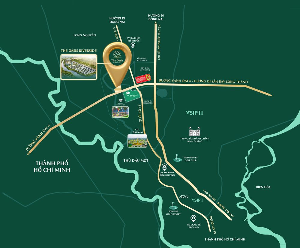  Ban do oasis riverside